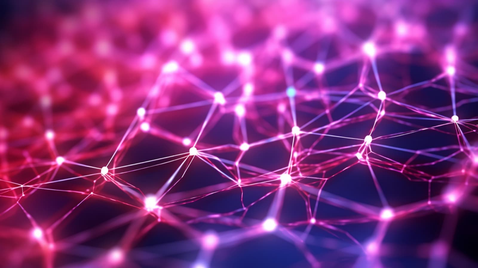 Réseau neuronal abstrait illustrant l'intelligence artificielle